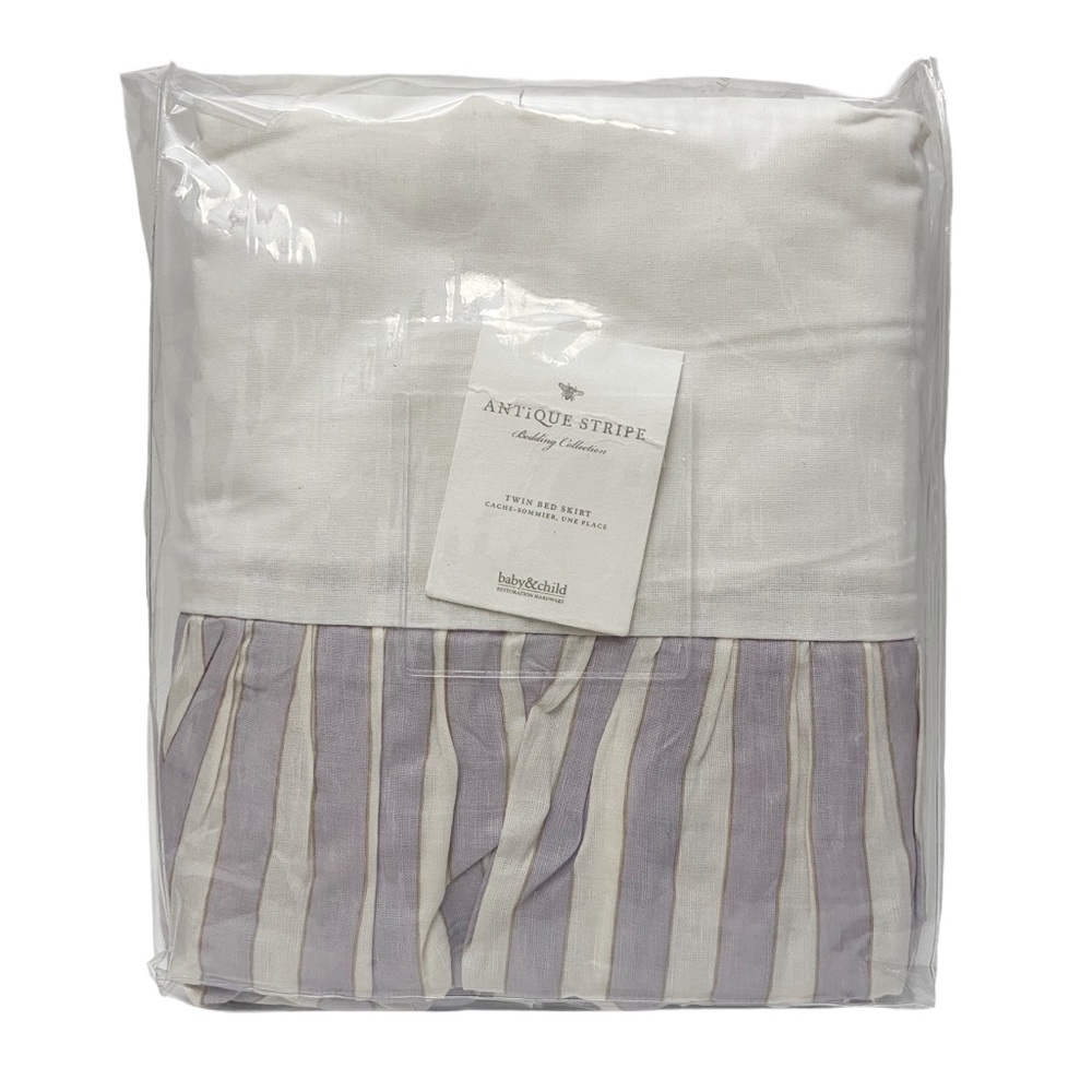 Restoration Hardware Antique Stripe Bed Skirt - Picture 3 of 6